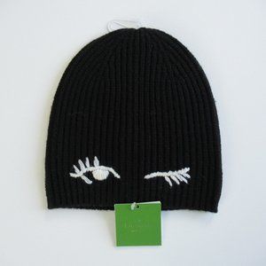 Kate Spade New York Winking Beanie Winter Hat NEW NWT